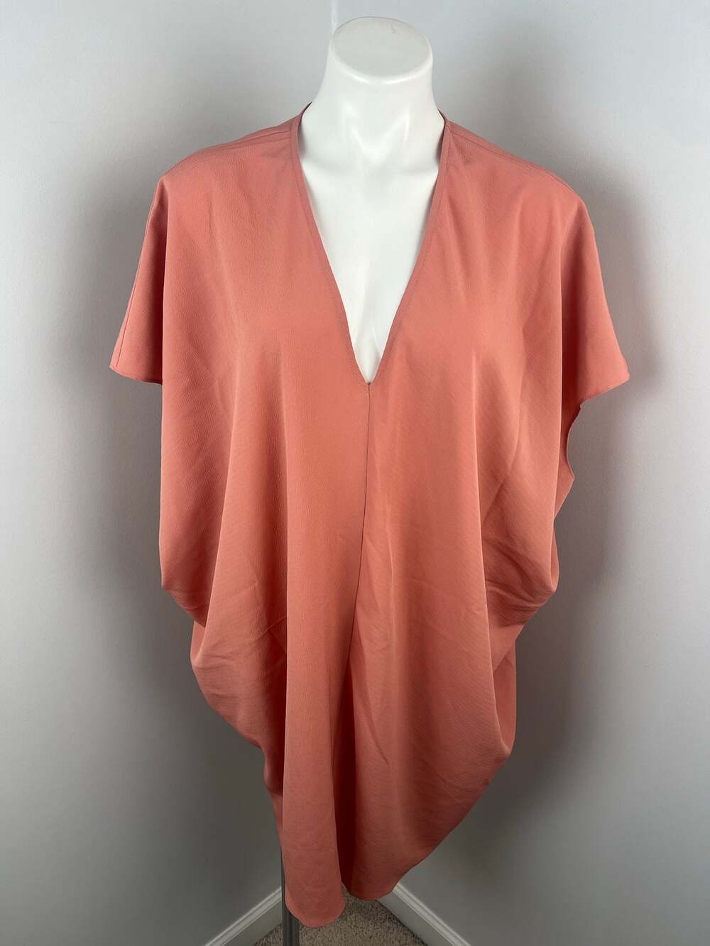 Women's Hatch Maternity The Slouch Crepe Caftan Dress in Blush